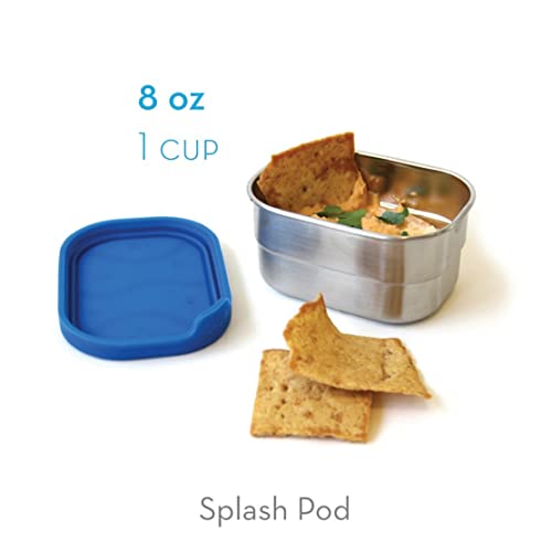 Ecolunchbox Splash Box and Pod Set with stainless steel bento lunch and snack containers, leak-proof design, and eco-friendly material.