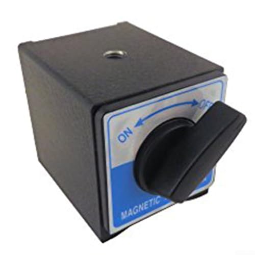 Magnetic Base with Strong Magnet, M8 x 1, 25 Thread Holes, Compact & Precise