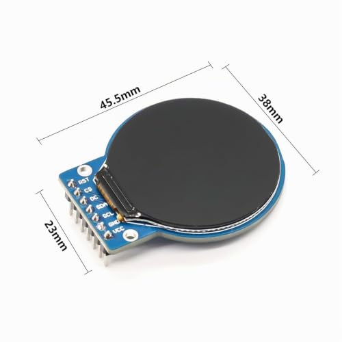 2pcs 1.28 Inch LCD TFT Display for Arduino RGB IPS Color Screen SPI Bare Round Screen -GC9A01
