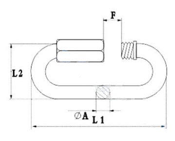 [Australia - AusPower] - MarineNow Stainless Steel 316 Quick Link Chain Connector Marine Grade 06mm (1/4") 01-Pack 