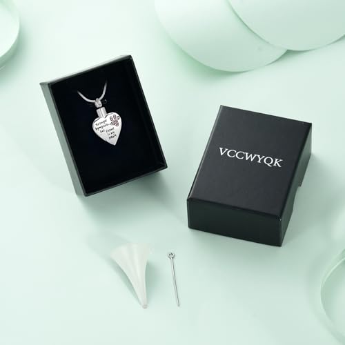 Urn Necklace for Ashes Personalized Urn Pendant Heart Necklace Pets Paw Print Keepsake Waterproof Memorial Gifts for Dogs Silver-Pink
