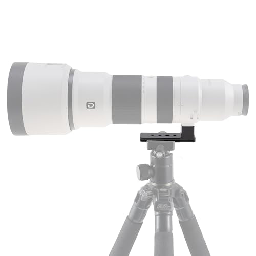 Fotga Replacement Lens Foot for Sony FE 400-800mm F6.3-8 G OSS SEL400800G,Compatible with Arca Swiss Tripod Ball Head Clamp,Base with 1/4"-20 3/8"-16 Holes,Safety Screws