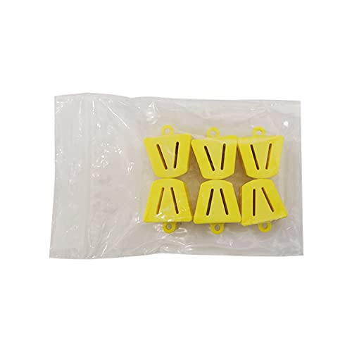 [Australia - AusPower] - Autoclave Mouth Props Dental Silicone Bite Blocks, Bag of 6 (Small (Yellow)) Small (Yellow) 