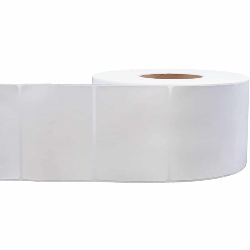 Direct Thermal Perforated White Labels, 4 x 3 Inch, 2000 Count, 3 Inch Core, Self-Adhesive Shipping Labels