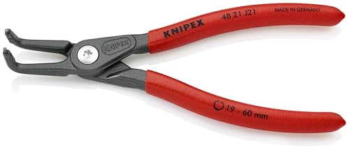KNIPEX 48 21 J21 internal precision circlip pliers with 90-degree angled tips for 3/4 to 2 3/64-inch bores
