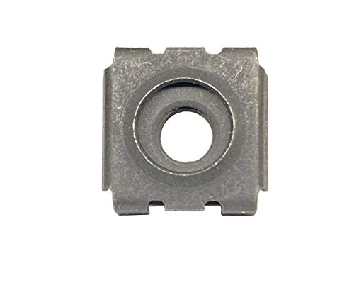 RackGold M5 black snap cage nuts 100 pack, clip-on rack hardware, USA made
