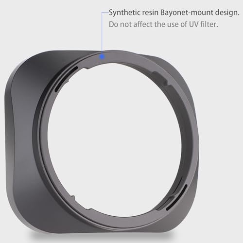 Haoge Metal Square Lens Bayonet Hood for Sigma 30mm F1.4 DC DN Lens LH-SM30