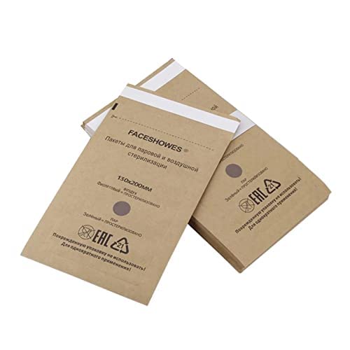 [Australia - AusPower] - Sterilisation Bags, Disposable Sterilisation Bags, Self-Sealing Sterilisation Bag, for Cosmetics and Nail Tools, 75 x 150 mm (Pack of 50) 