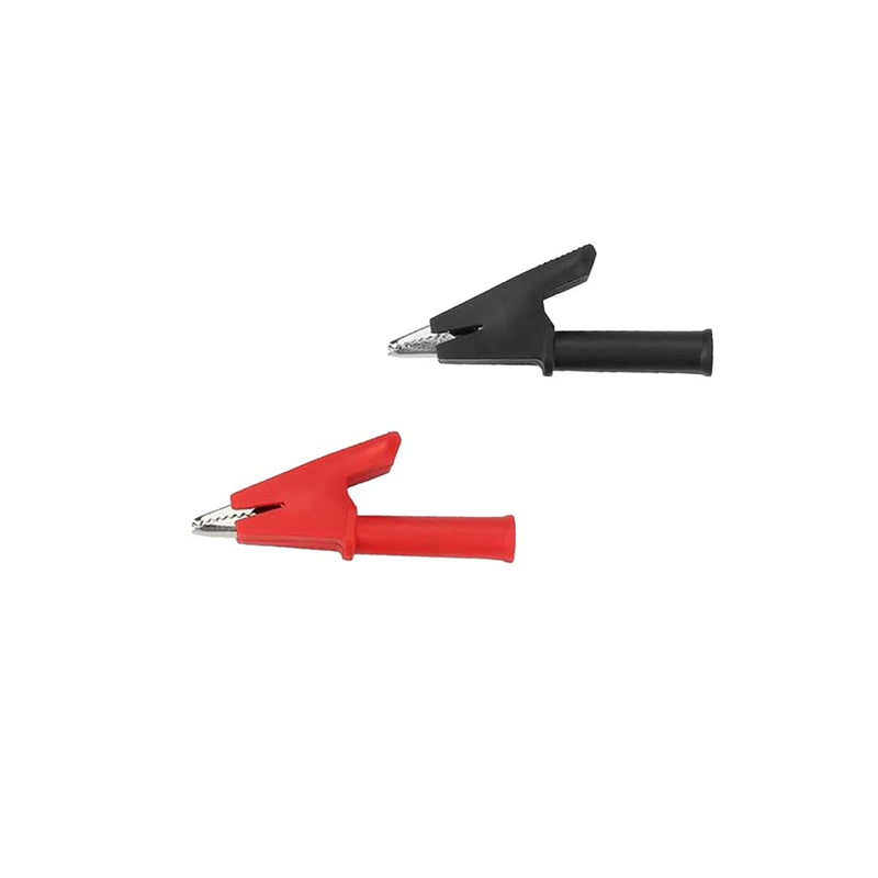 [Australia - AusPower] - 5sets Insulated Mini Test Alligator Clip 4mm Red Black Insulated Safety Multimeter Test Leads Alligator Clips Plug Connectors Heavy-Duty Insulated Alligator Clips 