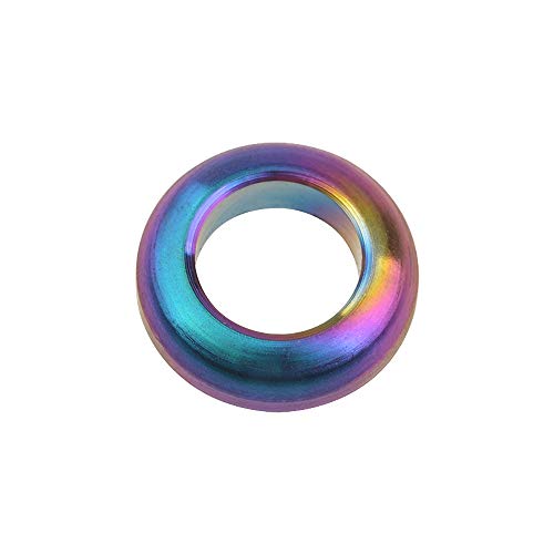Wanyifa titanium M6 bolt screw concave convex flat washer in rainbow finish