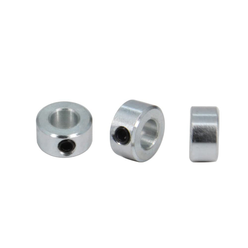 [Australia - AusPower] - Zeberoxyz 8pcs 3/8" Bore Shaft Collars Sets-Screw Style Zinc Plated Solid Steel Lock Collars with 3/4" Outer Diameter and 3/8" Width for drive shafts, the automotive industry etc.(3/8", Zinc Plated) 3/8" 