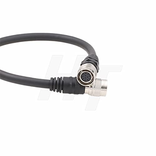 HangTon 12 Pin Hirose Male to Female Cable for Hitachi Panasonic Sony CCD Camera CCXC-12P DXC-950 990 30cm HR10A-10P-12P to HR10A-10P-12S