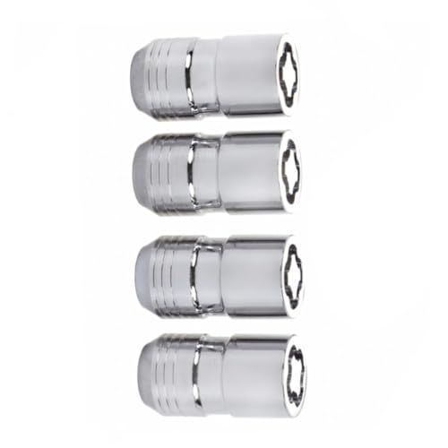 KarParts360 McGard wheel lock nut set for Jeep Grand Cherokee, 4-pack chrome cone seat M14 x 1.5 nuts