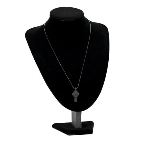 Cross Urn Necklace for Ashes for Men Celtic Knot Cremation Jewelry Keepsake Necklace Tree fo Life Memorial Pendant for Ashe Holder Black