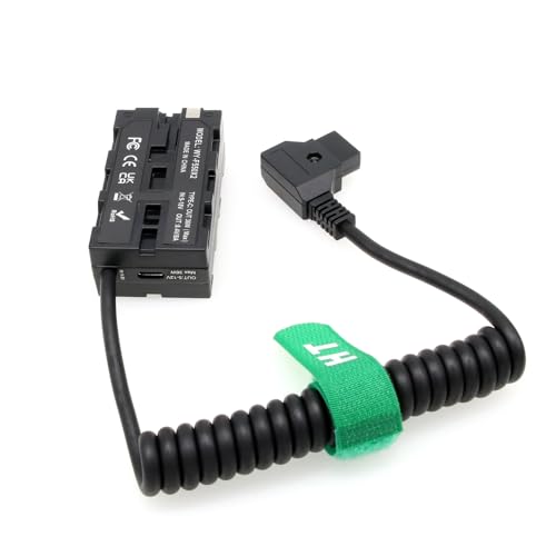 D-tap NP-F970 570 550 USB-C Power Adapter for Monitor Wireless Transmitter Receiver, Atomos Ninja V Shogun, SmallHD FeelWorld Hollyland Light double-sided NPF adapter
