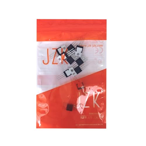 JZK IRFZ44N MOSFET Transistors | 49A 55V N-Channel Power MOSFET | TO-220AB Housing Field Effect Transistor for Electronic Circuits & Motor Control Pack of 10