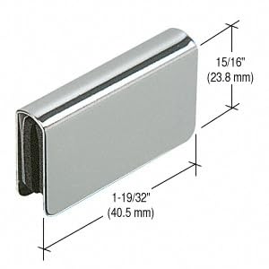 [Australia - AusPower] - C.R. LAURENCE GDH7CH CRL Chrome Rectangular Strike Plate 