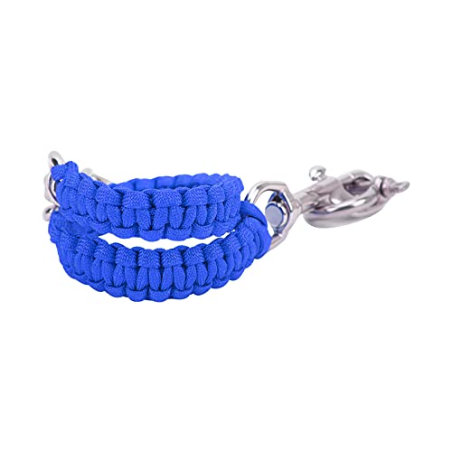 Drfeify Diving Camera Lanyard Retractable Stainless Steel Hook Housing Carry Rope for Underwater Photography Diving Snorkeling Action Cameras (Royal Blue)