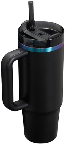 STANLEY Quencher H2.0 Flow State Tumbler, 30 oz, Black Chroma 30 Ounces