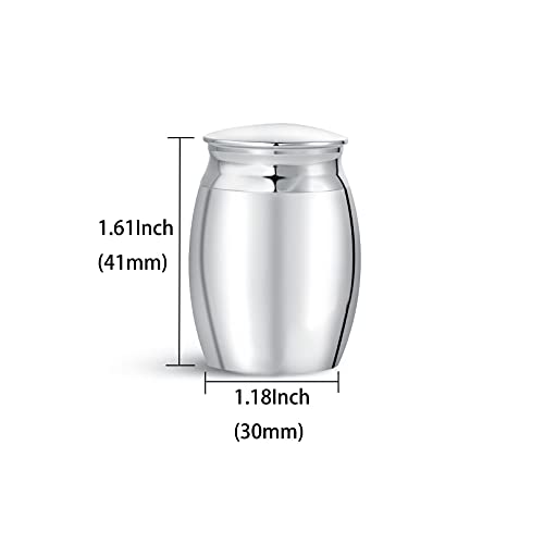LSxAB I Have A Guardian Angel Cremation Urn for Dad Ashes Stainless Steel Memorial Small Adult Funeral Share Mini Urns Keepsake