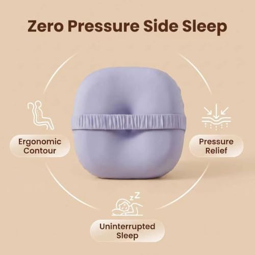 Memory Foam Ergonomic Side Sleeper Pillow for Pressure‑Free Night Sleep