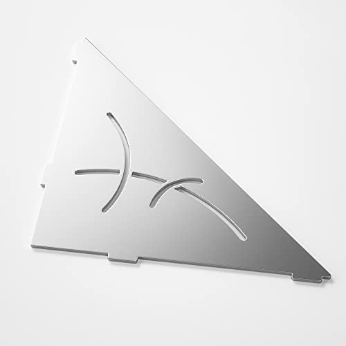 Corner Shower Shelf 10" Triangular Heavy Duty Shelf Brushed 10"-1 Pack