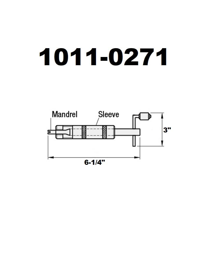HHIP 1011-0271 threading wire insert installation tool for M8 x 1.25 helical threaded inserts
