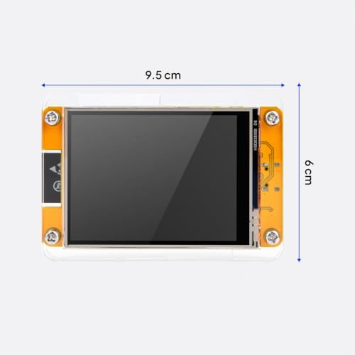 ELEGOO ESP-32 2.8" Touch LCD with Acrylic Protection for IoT Projects | Supports WLAN & Bluetooth, 4 MB Flash + 520 KB SRAM, 240 × 320 resolution, USB-C & complete mounting accessories 1