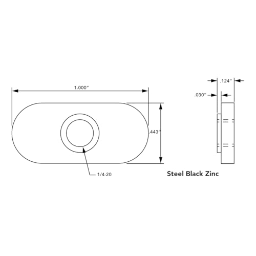 80/20 10 Series 1/4-20 x .375 inch flanged button head socket cap screw and slide-in T-nut combo, 25 pieces