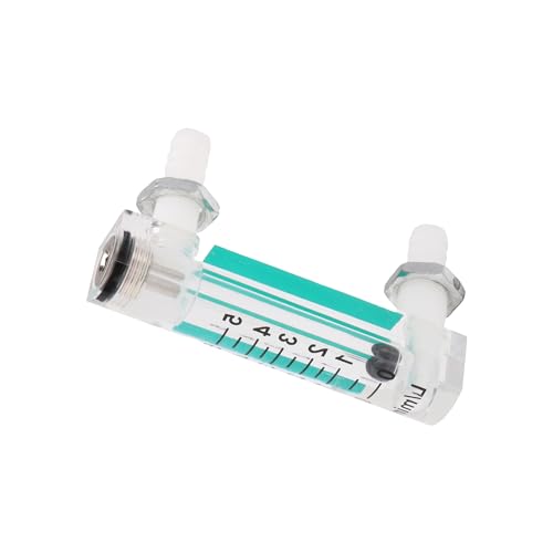 Acylic Flowmeter LZQ-1 Air Flow Rate Gauge 0-5LPM with Control Valve Pack of 2