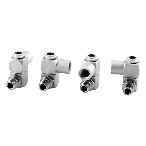 Pneumatic Swivel Joint 360 Universal Joint, 4 Pieces/Set Aluminum 1/4 Inch Universal Tool for Swivel Hose Adapter 360 Inch