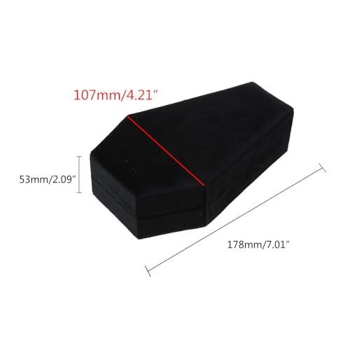 Velvets Jewelry Storage Box Coffin Necklace Earring Box Display Cases Desktop Decoration Jewelry Organizer Holder For Jewelry Necklace Display
