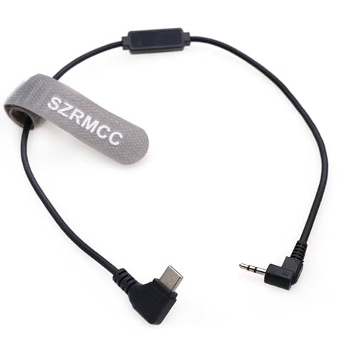 SZRMCC Type-C to 2.5mm LANC Control Cable for DJI Ronin-SC RSC2 RS2 RS3 Pro Gimbal Stabilizer to S-Ony FS5 FS7 FX6 FX9 Canon EOS C80 Z CAM E2 DSLR Camera