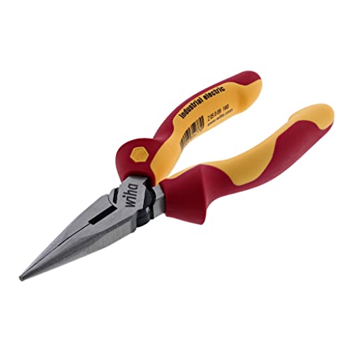Wiha 32926 6.3-inch insulated industrial long nose needle-nose pliers <|endoftext|>