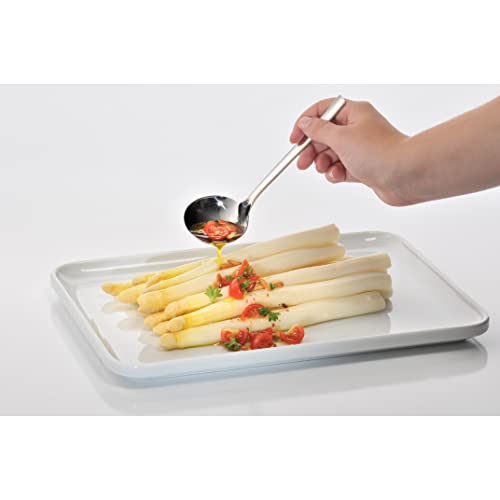 WMF Nuova Cromargan stainless steel sauce ladle for gravy and sauces, polished finish, ergonomic handle design.