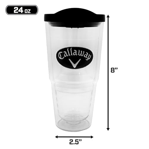 Callaway Golf 24oz Tumbler Gift Set Clear 24oz