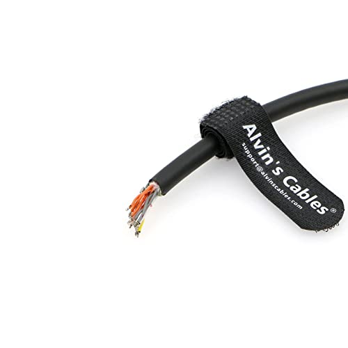 Alvin's Cables Hirose 12 Pin Female HR10A-10P-12S to Open End Shielded I/O Shielded Cable for Sony CCD| Basler Gige| AVT GIGE Industrial Camera 3M| 9.84ft 3M/9.84ft Straight 12 Pin