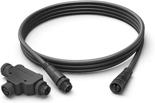 Philips Hue Extension Cable 2.5 Metres for Buiten IP67 Eenvoudige Installation Connected to Hue Bridge 2.5 m cable + T-plug