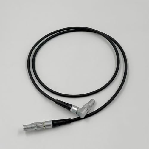 Rotatable Right Angle Lemo-Compatible 0B 2 Pin Male to 2Pin Male Power Cable Suitable for Teradek Bond, SmallHD Monitor, ARRI Alexa, RED DSMC2, Z CAM E2 F6/S6, Transvideo, Preston, 39“ Straight-Right Angle