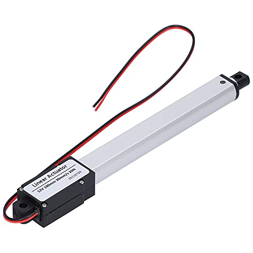 DC 12V Linear Actuator 100mm Stroke High Speed Electric Mini Linear Motion Actuator with Internal Limit Switch Low Noise 20N Thrust 30mm/s for Industrial Agricultural Machinery Lifting