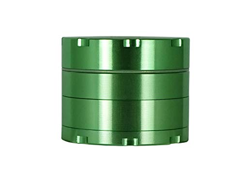 Headchef Razor 4 Piece Metal Herb Grinder with Sifter Scraper, 50mm (Green)