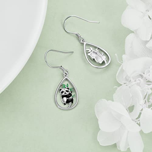 Earrings Animal Sterling Silver Drop Earrings Pendant Jewelry Gift For Women Girls Mom Lovers Panda