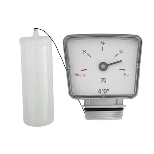 4ft Float Gauge for Oil/Fuel/Heating/Water Tanks Oil Storage Volume Monitor, Fuel Storage Level Monitor, Water Sensor, Tank Capacity Gauge (4ft) 4ft