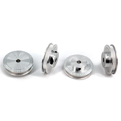 2GT Pulley 80 Teeth 8mm Bore 80T Timing Belt Pulley Synchronous Wheel Aluminum for Width 6mm Belt 3D Printers Parts, 4pcs/Pack(Size: 80T-8mm Bore)