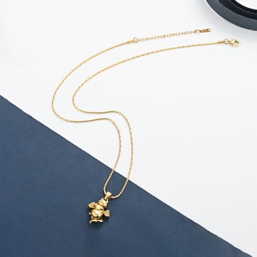 constantlife Cat Urn Necklace for Ashes Pet Ashes Pendant Cremation Jewelry Keepsake for Animal Ashes Small Locket Grieve Memorial Gift for Pet Loss Gift for Women Men Golden