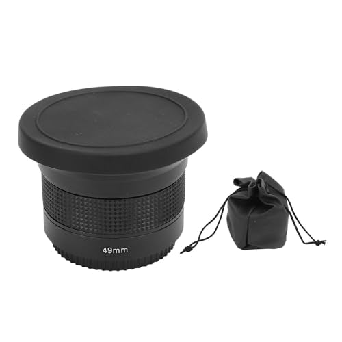 0.35x Ultra Wide Angle Fisheye Lens with Macro, AF IR Compatible. Suitable for All Cameras, Camcorders, and Lenses. for High Resolution Day and Night Photography (49mm) 49mm