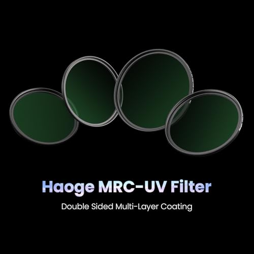 Haoge LH-X200S Square Metal Lens Hood with 49mm Ultra Slim MC UV for Fuji x100v x100f x100t Camera