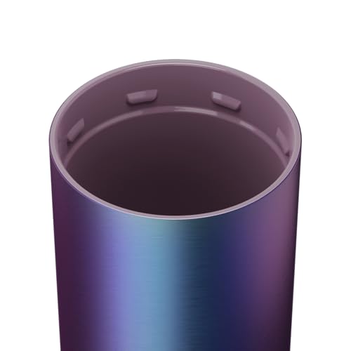 BrüMate Strova 18oz 100% Leakproof Insulated Coffee Mug | Ceramic-Lined Interior | Built-In Silicone Sleeve for Travel | Locking Flip Lid (Dark Aura) Dark Aura