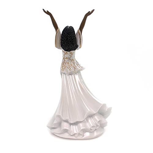 Ebony Treasures Praise Dancer: Joie, 9.5" Tall