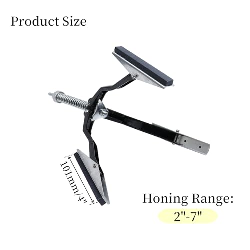 UTALIND adjustable flex hone tool for 2–7 inch engine cylinders, 4-inch deglazer with abrasive balls